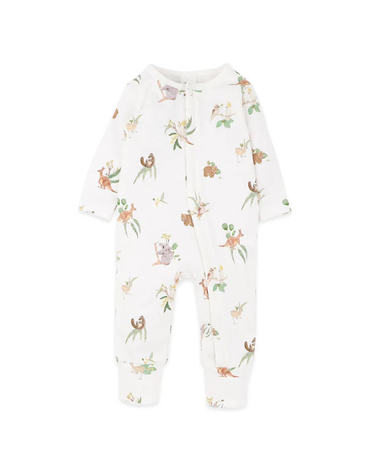 Bebe | Australiana Organic Long-Sleeved Zipsuit