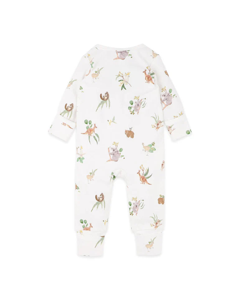 Bebe | Australiana Organic Long-Sleeved Zipsuit