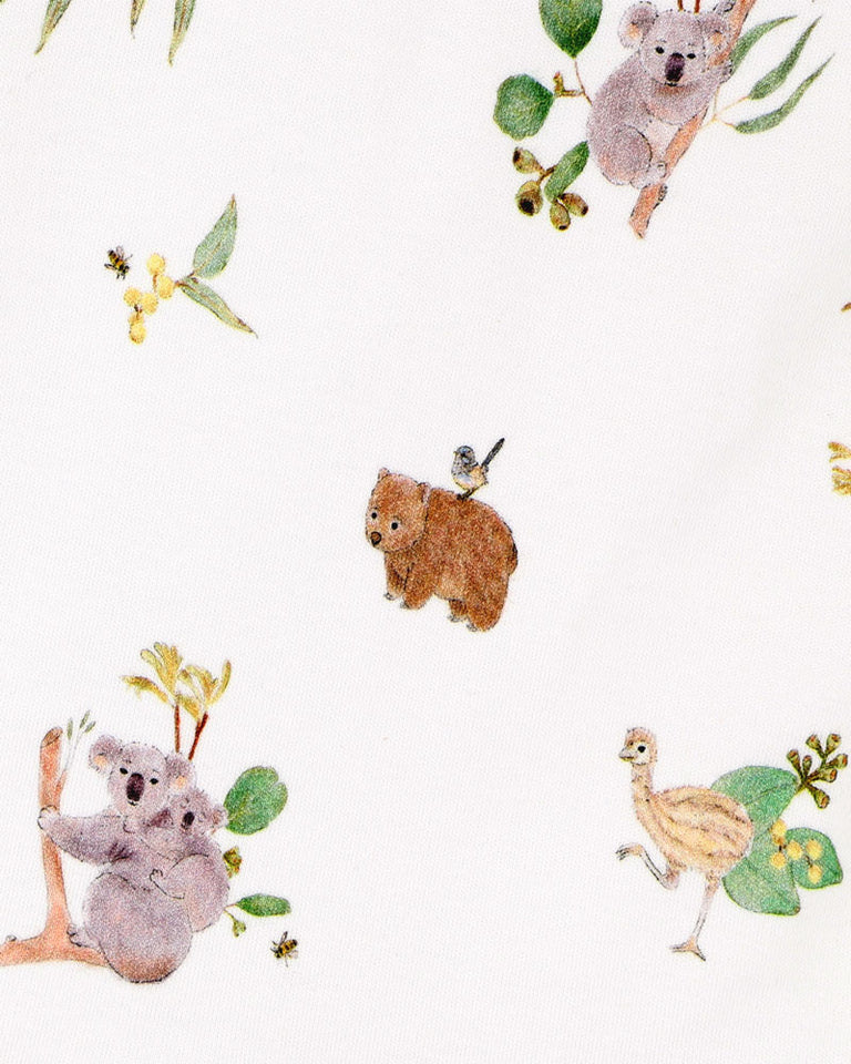 Bebe | Australiana Organic Long-Sleeved Zipsuit