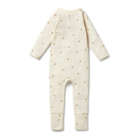 Wilson + Frenchy | Bee Mine Organic Zipsuit With Feet