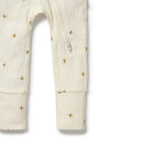 Wilson + Frenchy | Bee Mine Organic Zipsuit With Feet