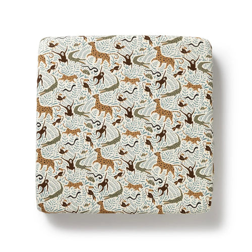 Wilson + Frenchy | Mini Jungle Organic Cot Sheet