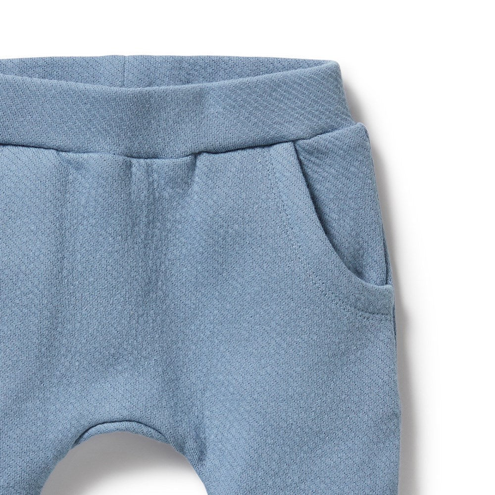 Wilson + Frenchy | Storm Blue Quilted Pant