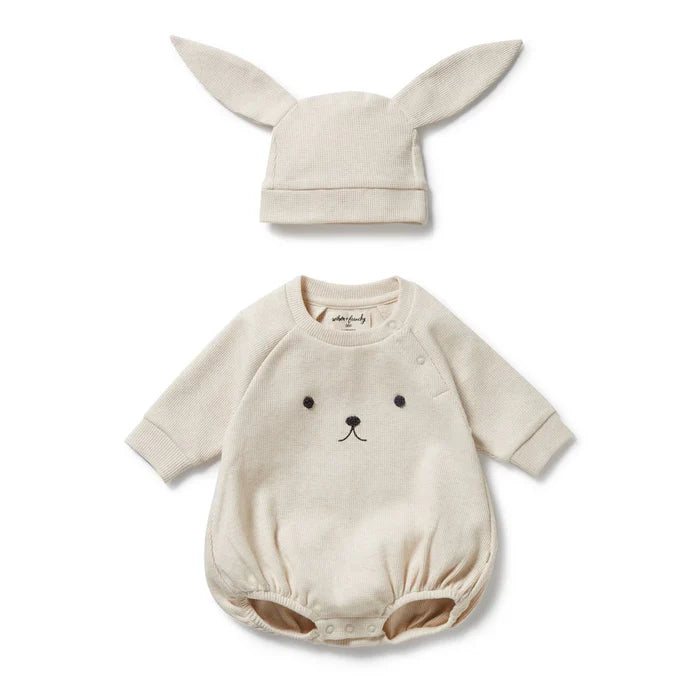 Wilson + Frenchy | Oatmeal Organic Waffle Bunny Set
