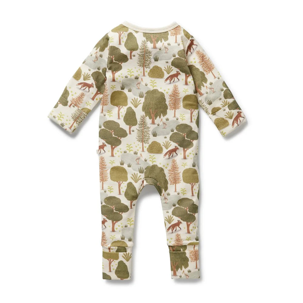 Wilson + Frenchy | Little Trees Organic Zipsuit with Feet