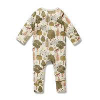 Wilson + Frenchy | Little Trees Organic Zipsuit with Feet