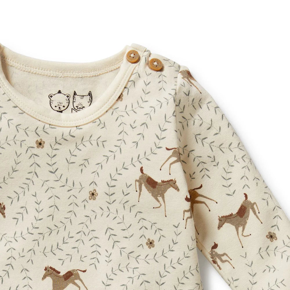 Wilson + Frenchy | Trixie Horse Organic Bodysuit
