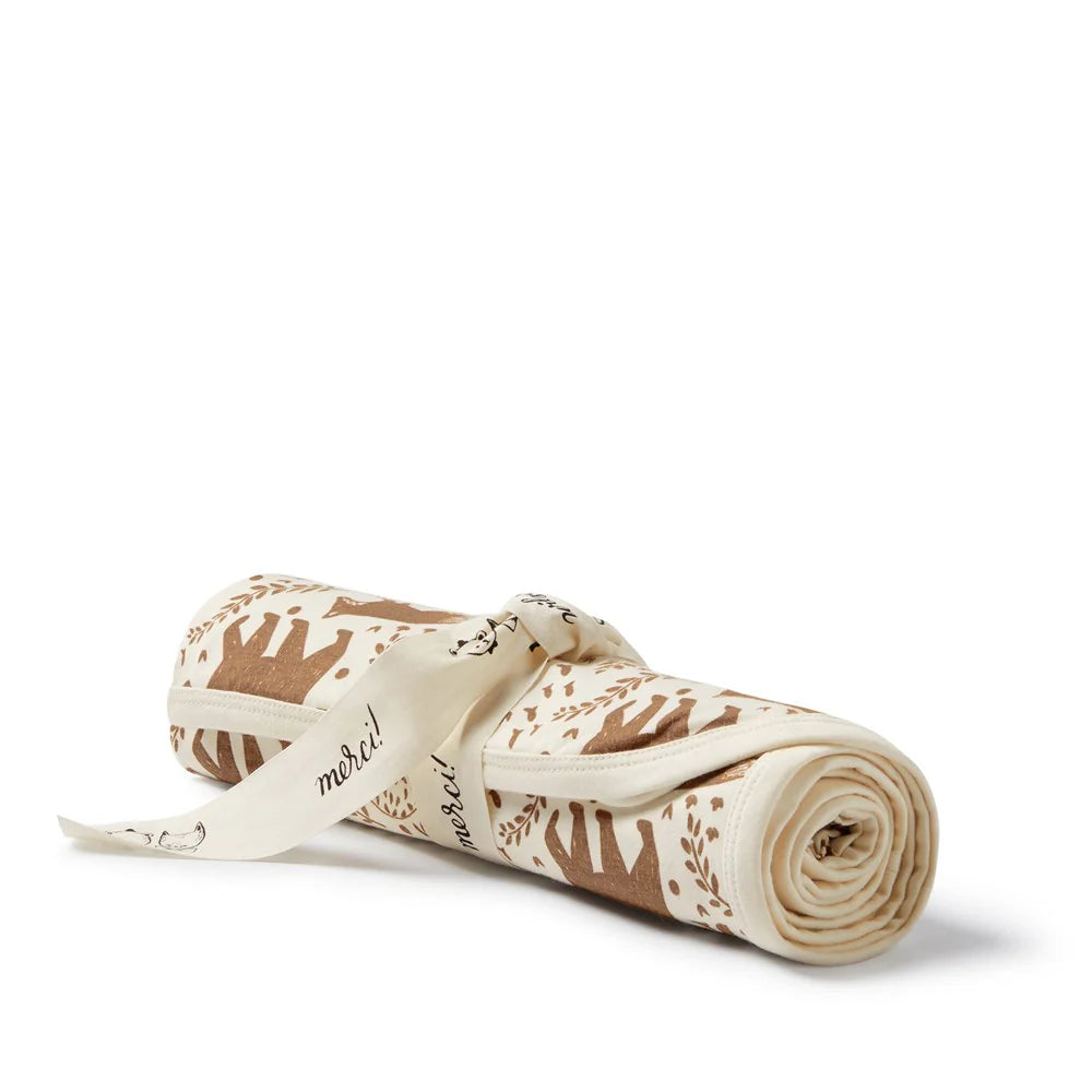 Wilson + Frenchy | Winter Forest Organic Cotton Jersey Bunny Rug