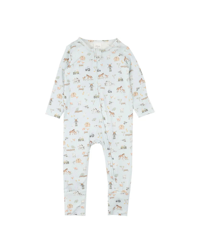 Bebe |  Farm Ecocosy LS Zipsuit