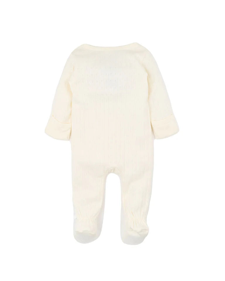 Bebe | Milk Organic Pointelle LS Zipsuit