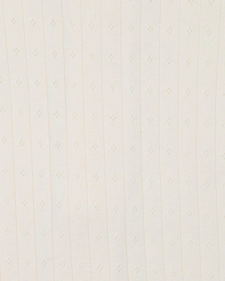 Bebe | Milk Organic Pointelle LS Zipsuit