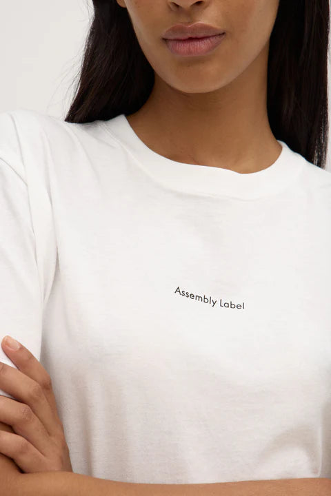 Assembly Label | Womens Atelier Logo Tee - Antique White
