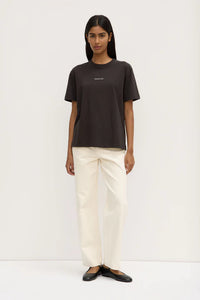Assembly Label | Womens Atelier Logo Tee - Washed Black