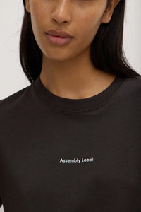Assembly Label | Womens Atelier Logo Tee - Washed Black