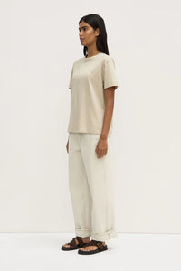 Assembly Label | Organic Base Tee - Sandstone