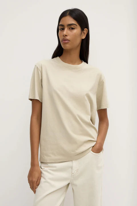 Assembly Label | Organic Base Tee - Sandstone