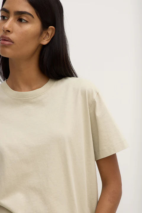 Assembly Label | Organic Base Tee - Sandstone