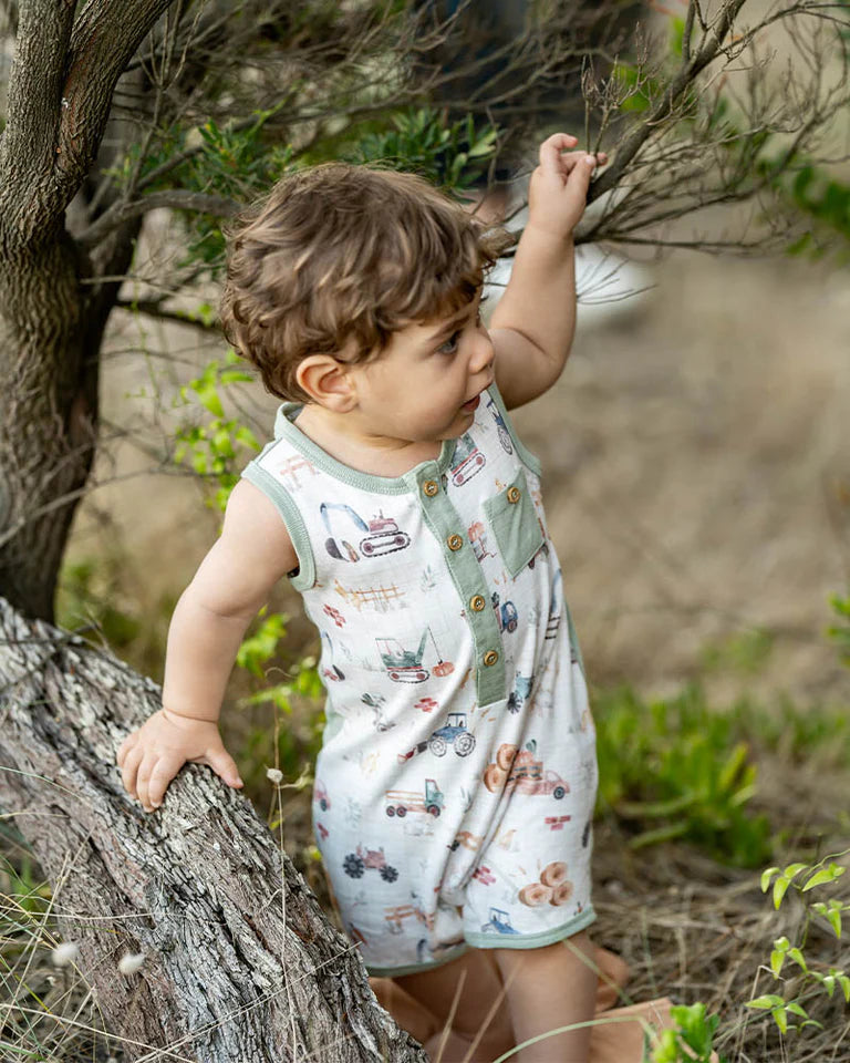Bebe | Clayton Print Sheep Romper