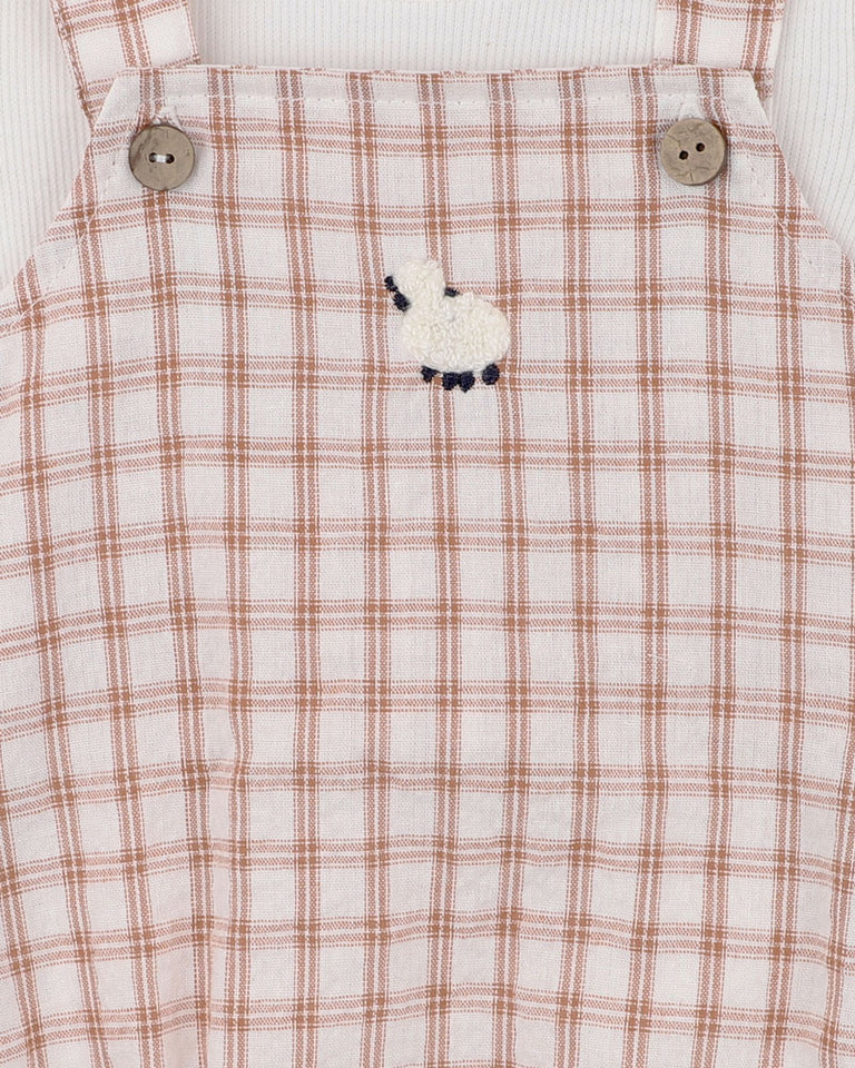 Bebe | Clayton Check Bodysuit - 2pc Set