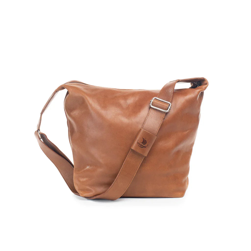 Henk Berg | Medium Ella Slouch Bag- Vintage Tan