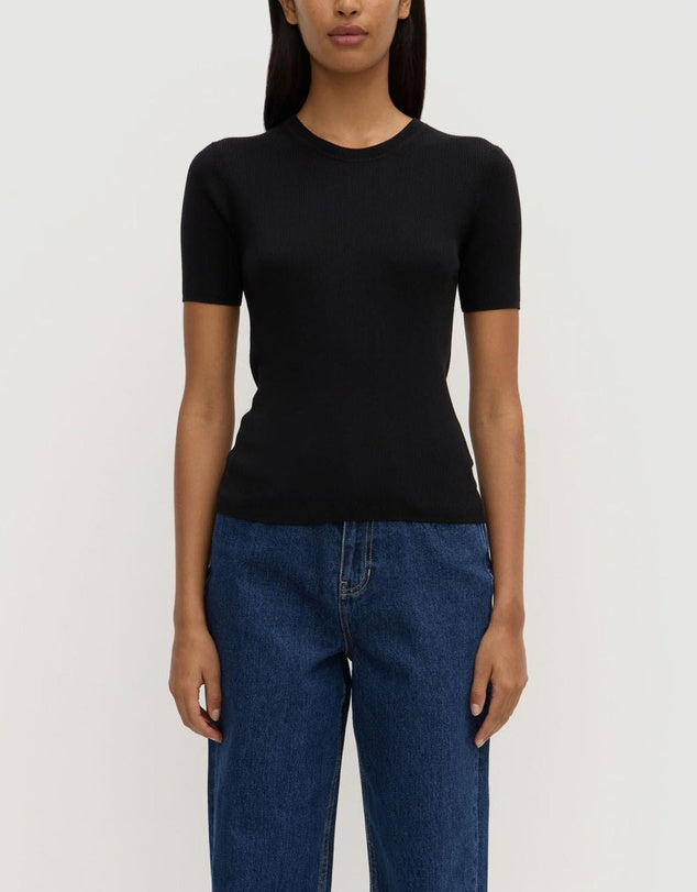 Assembly Label | Amira Knit Tee - Black
