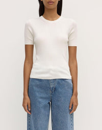 Assembly Label | Amira Knit Tee - Antique White