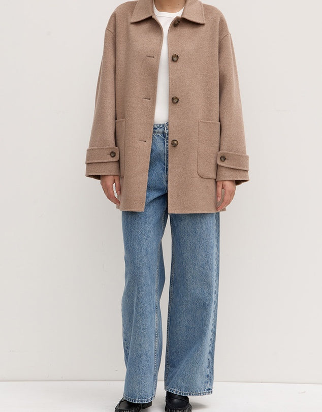 Assembly Label | Pierra Wool Coat - Sable Marle