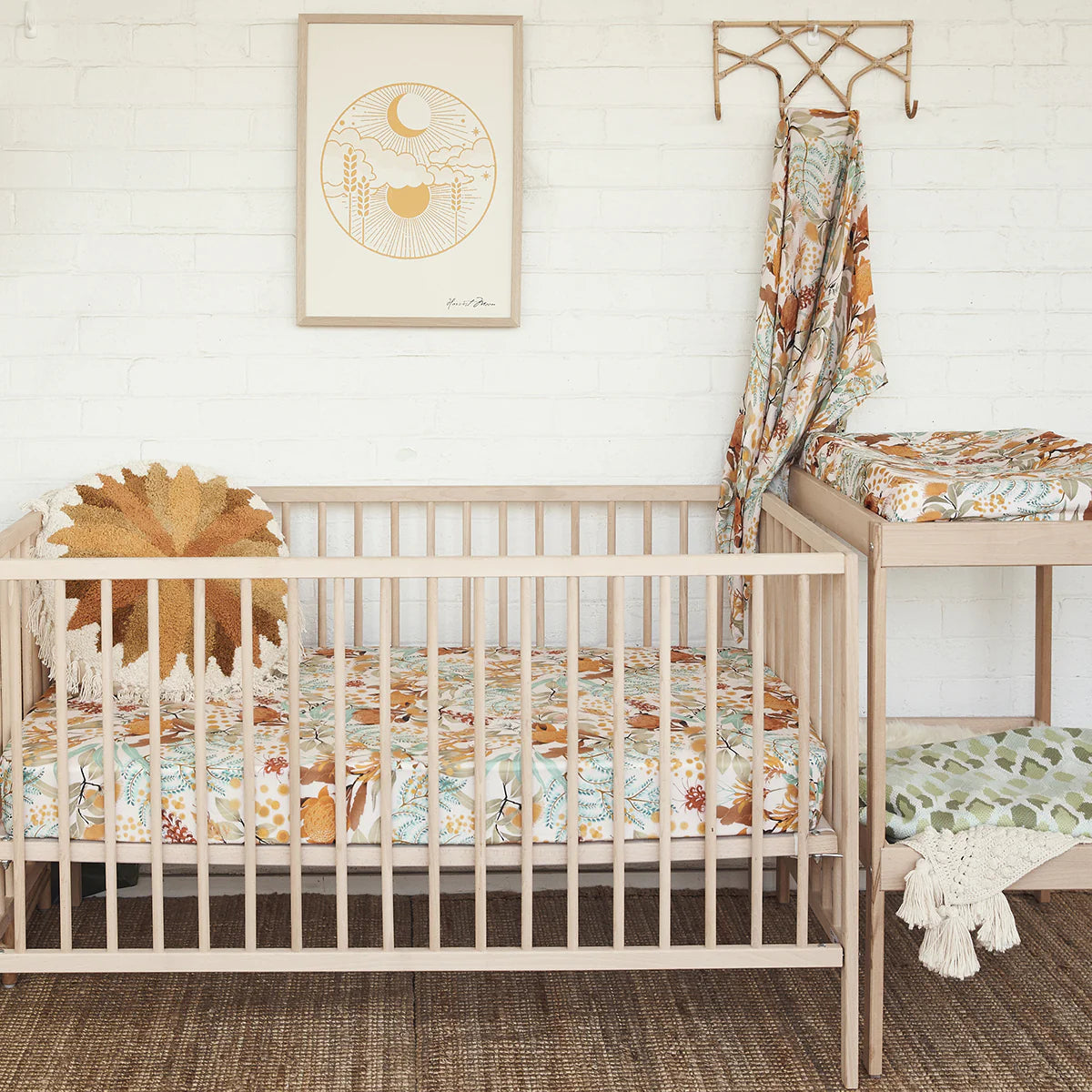 BANABAE | WATTLE WANDER BAMBOO / ORGANIC COTTON SWADDLE