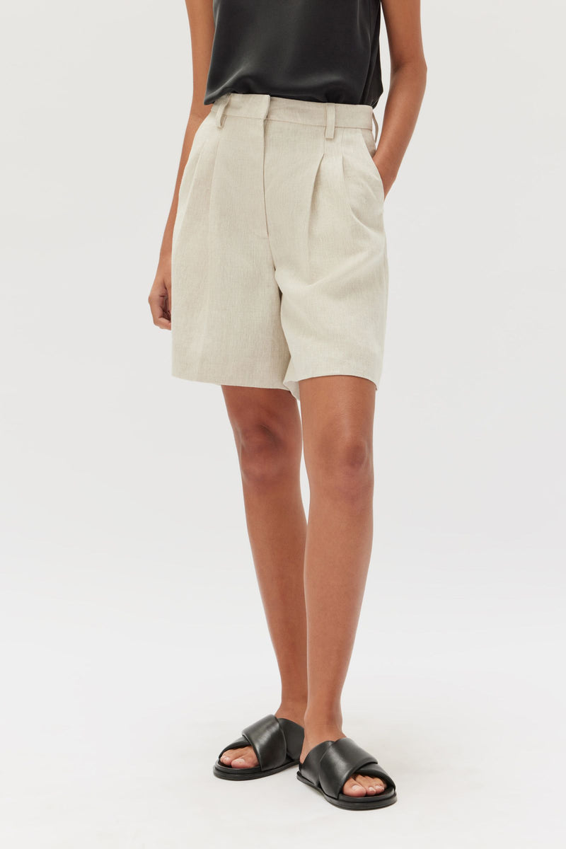 Assembly Label | Maeve Linen Shorts - Oat