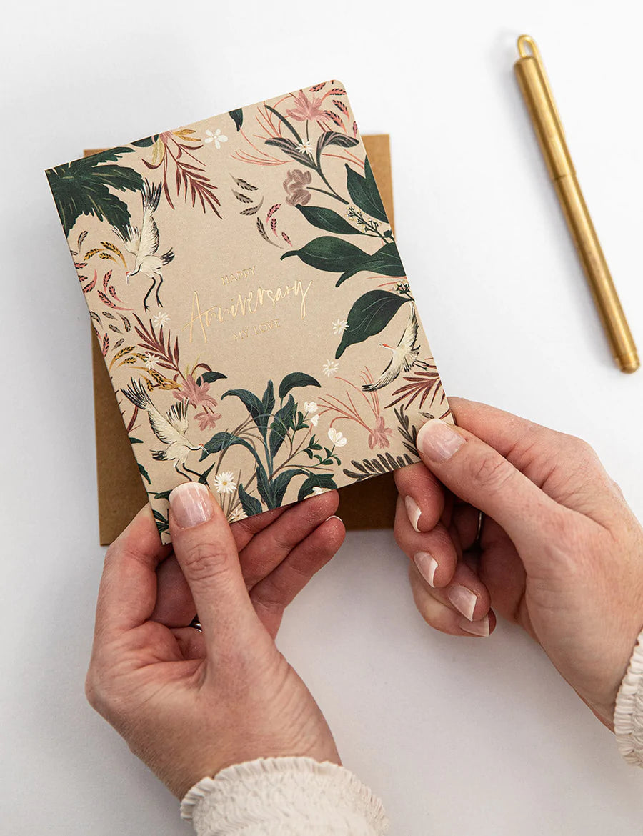 Bespoke Letterpress | Happy Anniversary my love Card