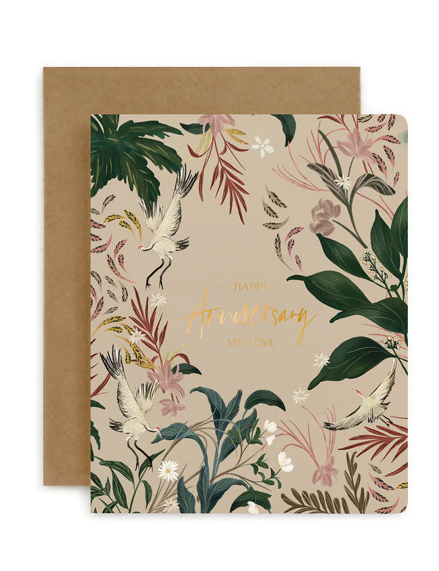 Bespoke Letterpress | Happy Anniversary my love Card