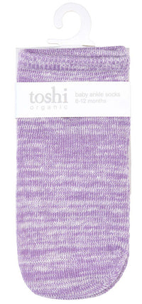 Toshi | Organic Ankle Socks Marle Lavender