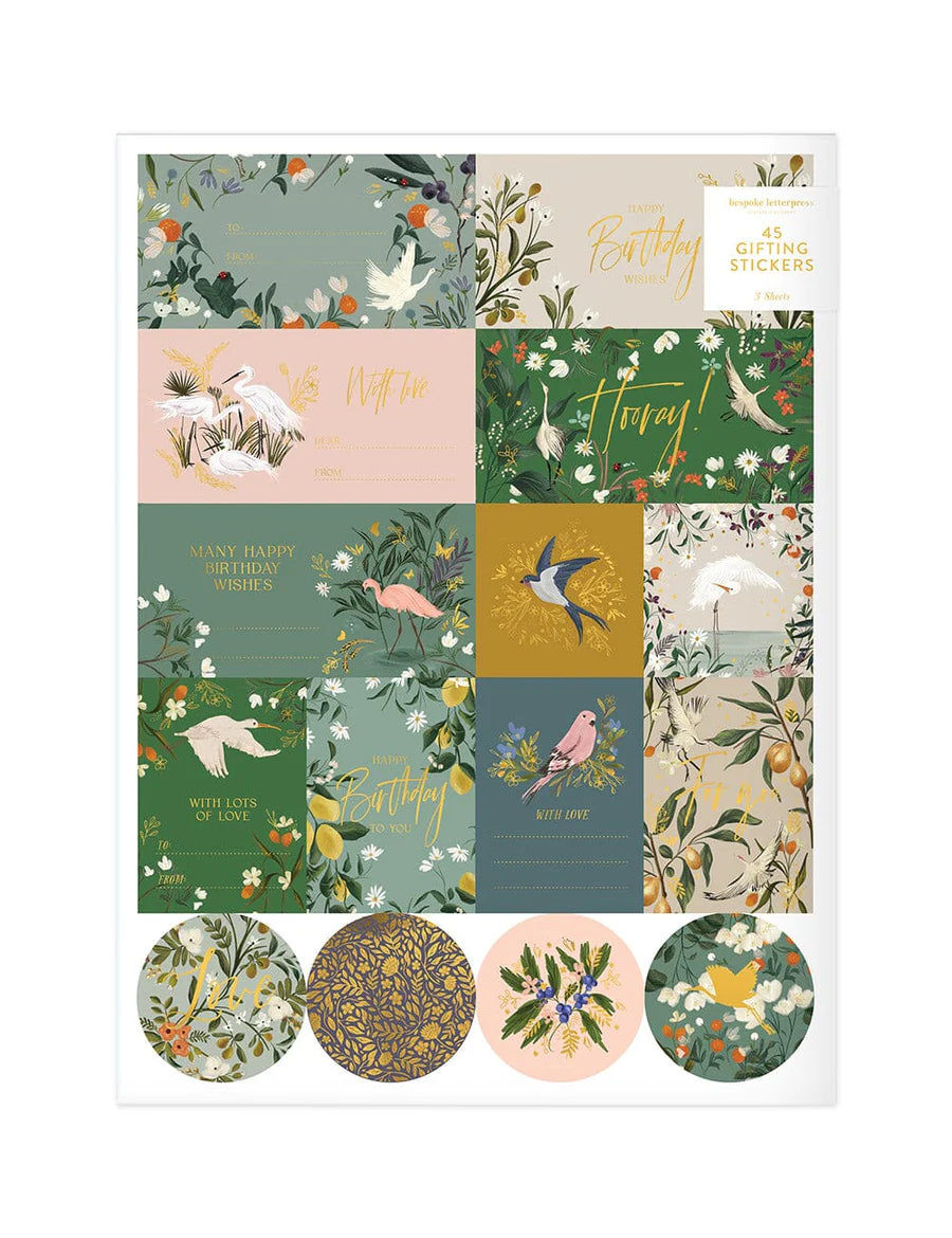 Bepsoke Letterpress | Nancy Noreth Stickers 45pk