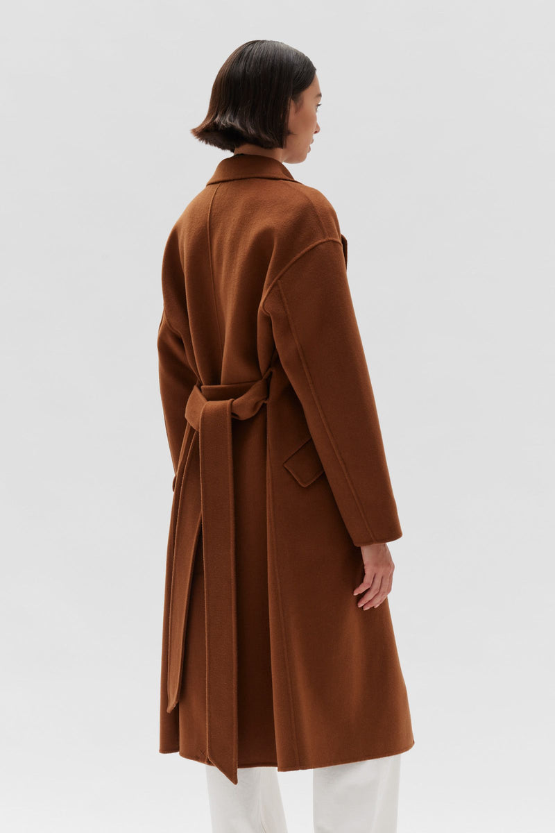 Assembly Label | Sadie Single Breasted Coat - Burnt Ochre L/XL