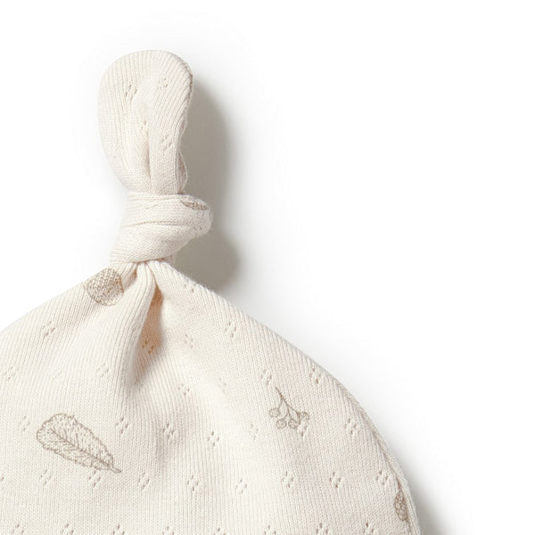 Wilson + Frenchy | Little Acorn Organic Pointelle Knot Hat