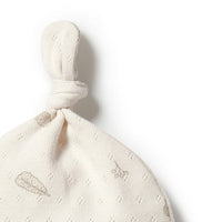 Wilson + Frenchy | Little Acorn Organic Pointelle Knot Hat