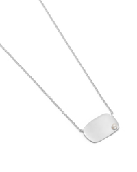 Kirstin Ash || Lustre Engravable Necklace Silver