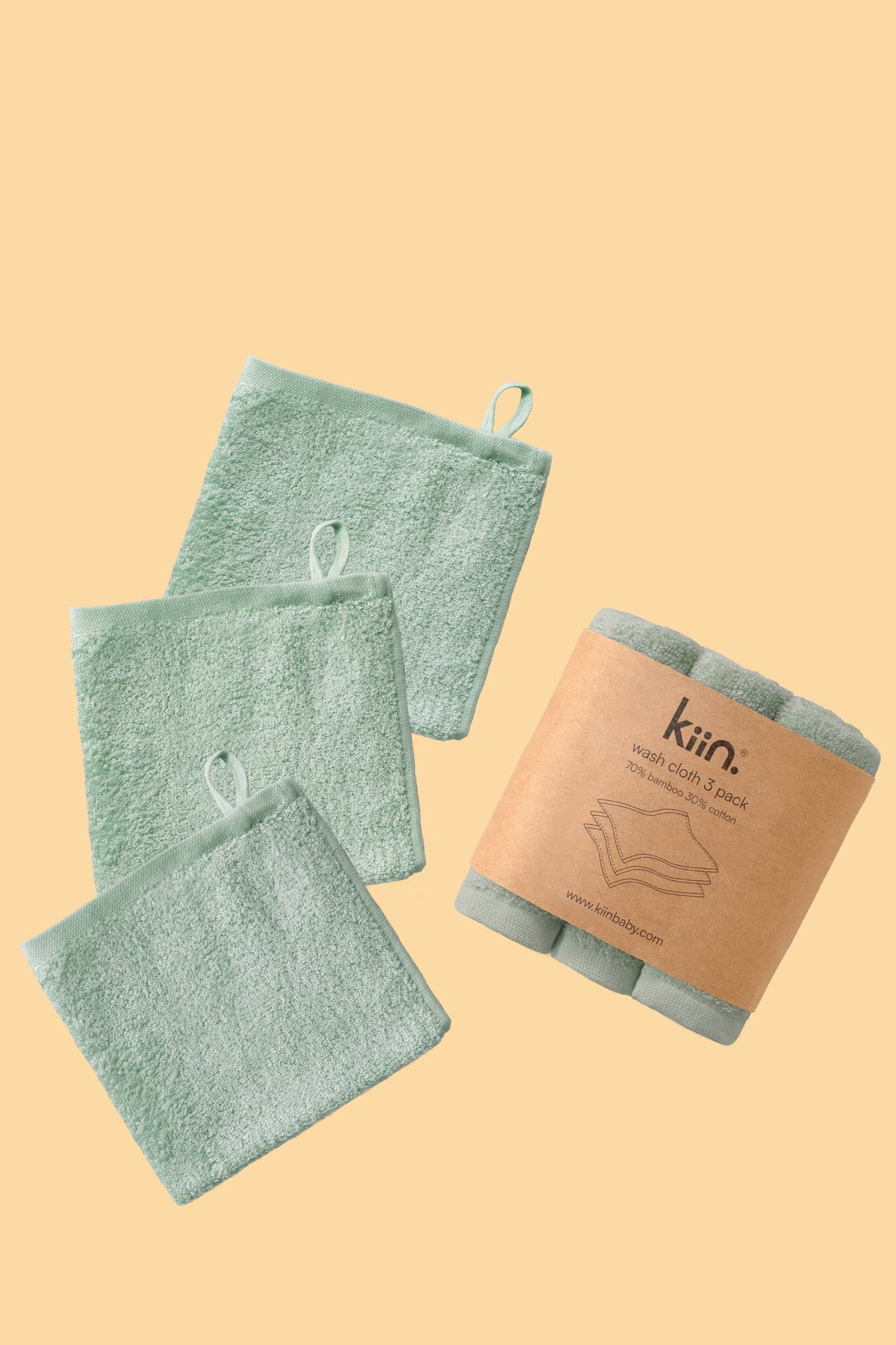 Kiin Baby - Wash Cloths 3 Pack