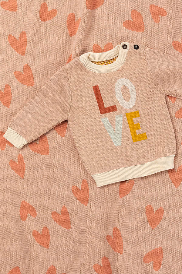 Indus | Love Heart Jumper Blush