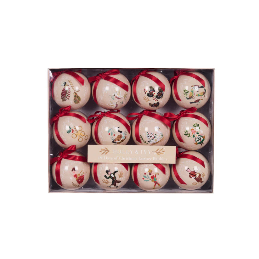 12 Days Of Christmas Luxury Bauble Gift Set