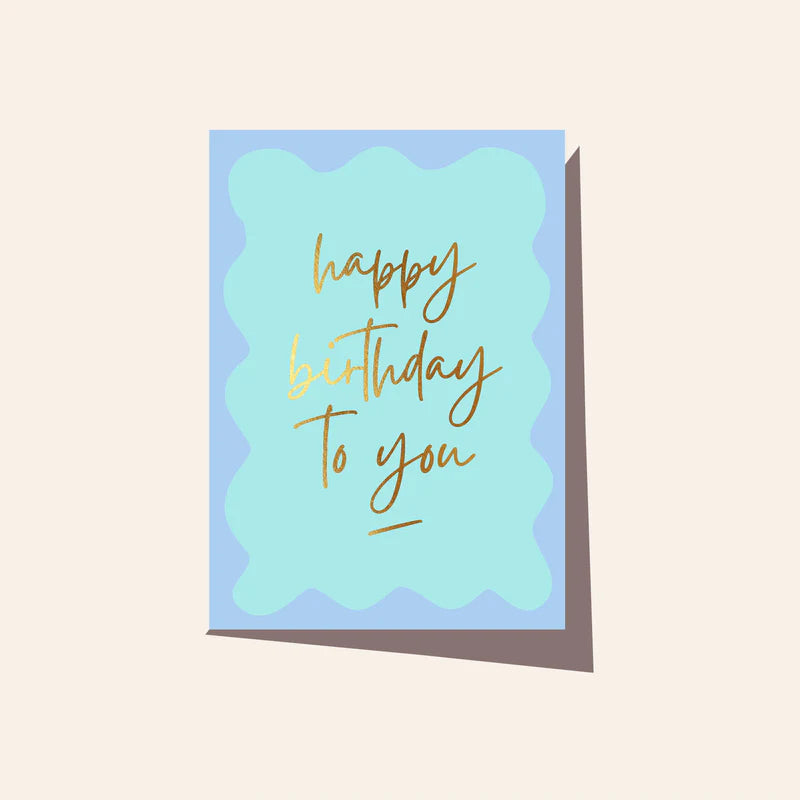 Elm Paper | Wavy Birthday Ocean Card