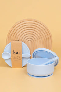 Kiin Baby - Silicone Suction Bowl with Lid + Spoon Set