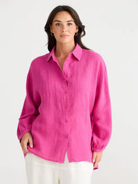 Brave + True | Monty Shirt - Fuchsia