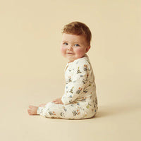 Wilson + Frenchy | Petit Garden Organic Zipsuit with Feet