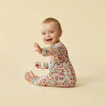 Wilson + Frenchy | Bunny Hop Organic Zipsuit With Feet