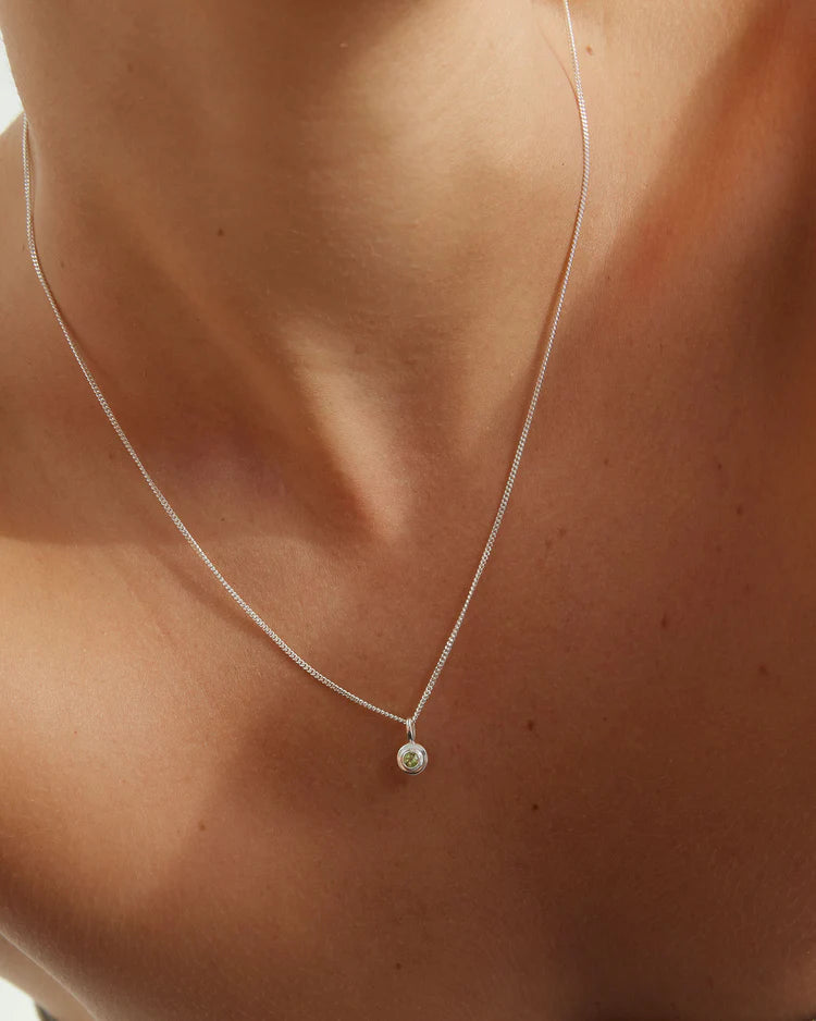 Kirstin Ash | Birthstone Necklace - Aquamarine (March)