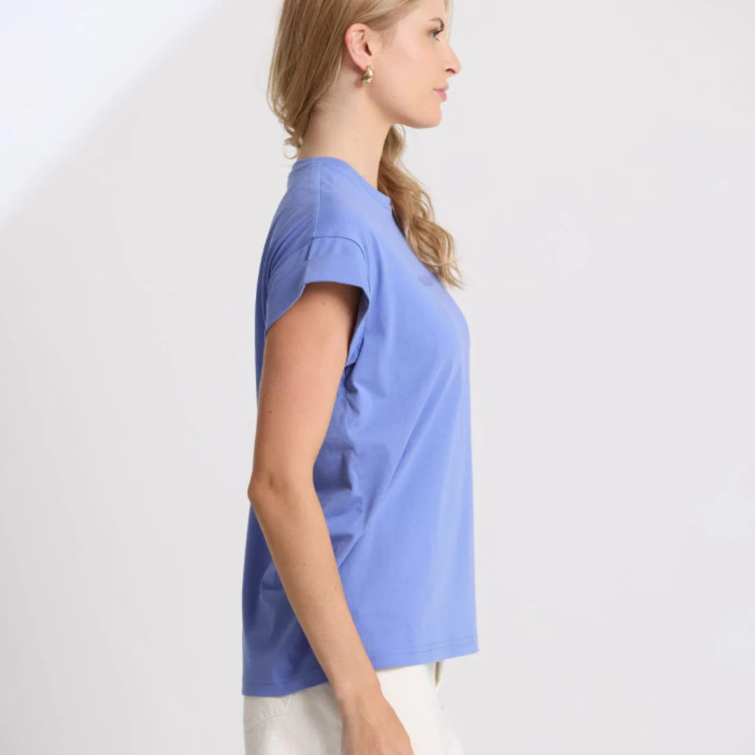 Stella + Gemma | Cuff Tee - Cornflower