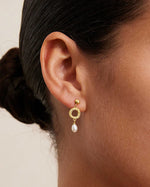 Kirstin Ash | Isole Pearl Earrings (18k Gold Plated)
