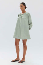 Assembly Label | Allie Linen Mini Dress - Nettle