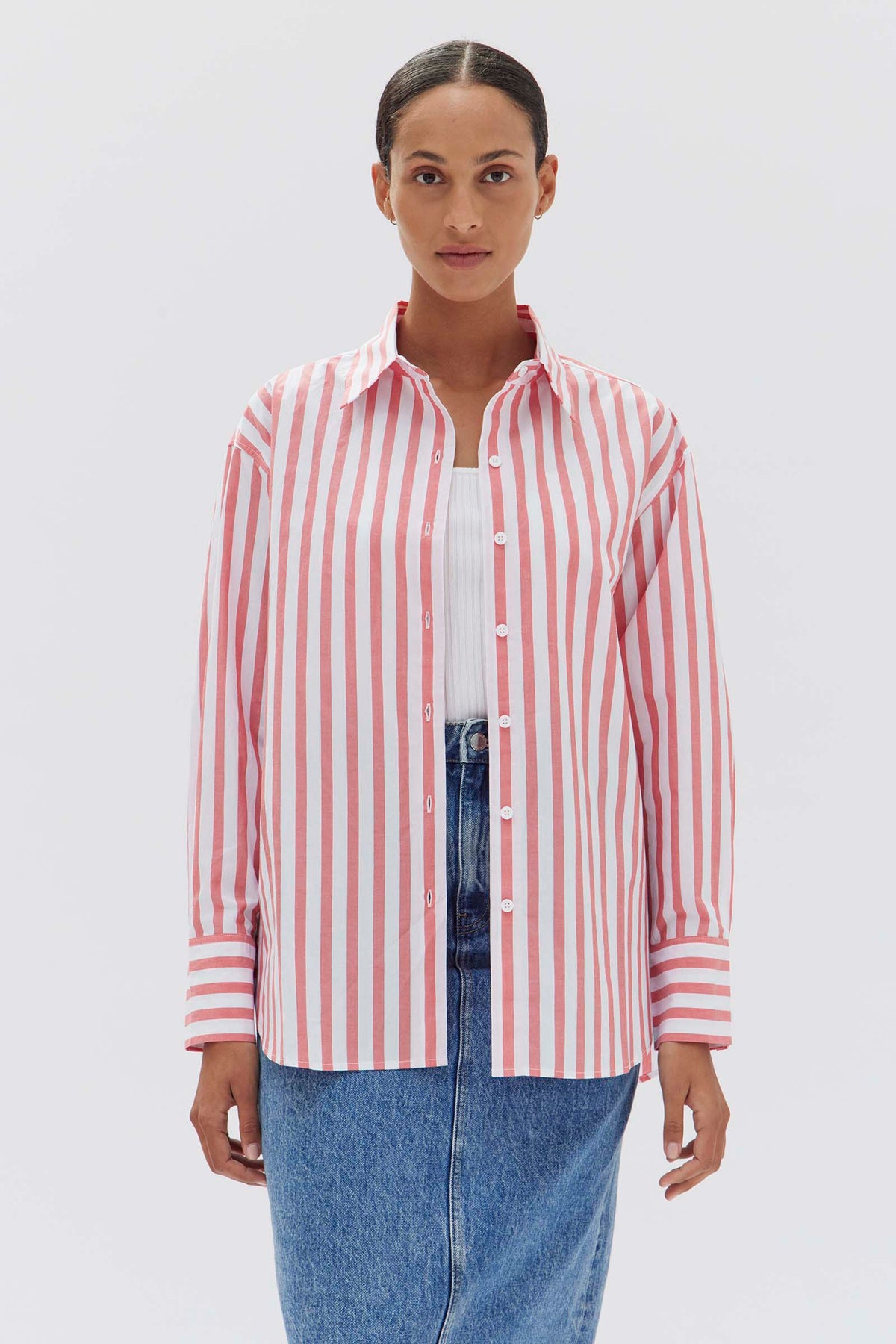 Assembly Label | Popsicle Stripe - Signature Poplin Shirt 16